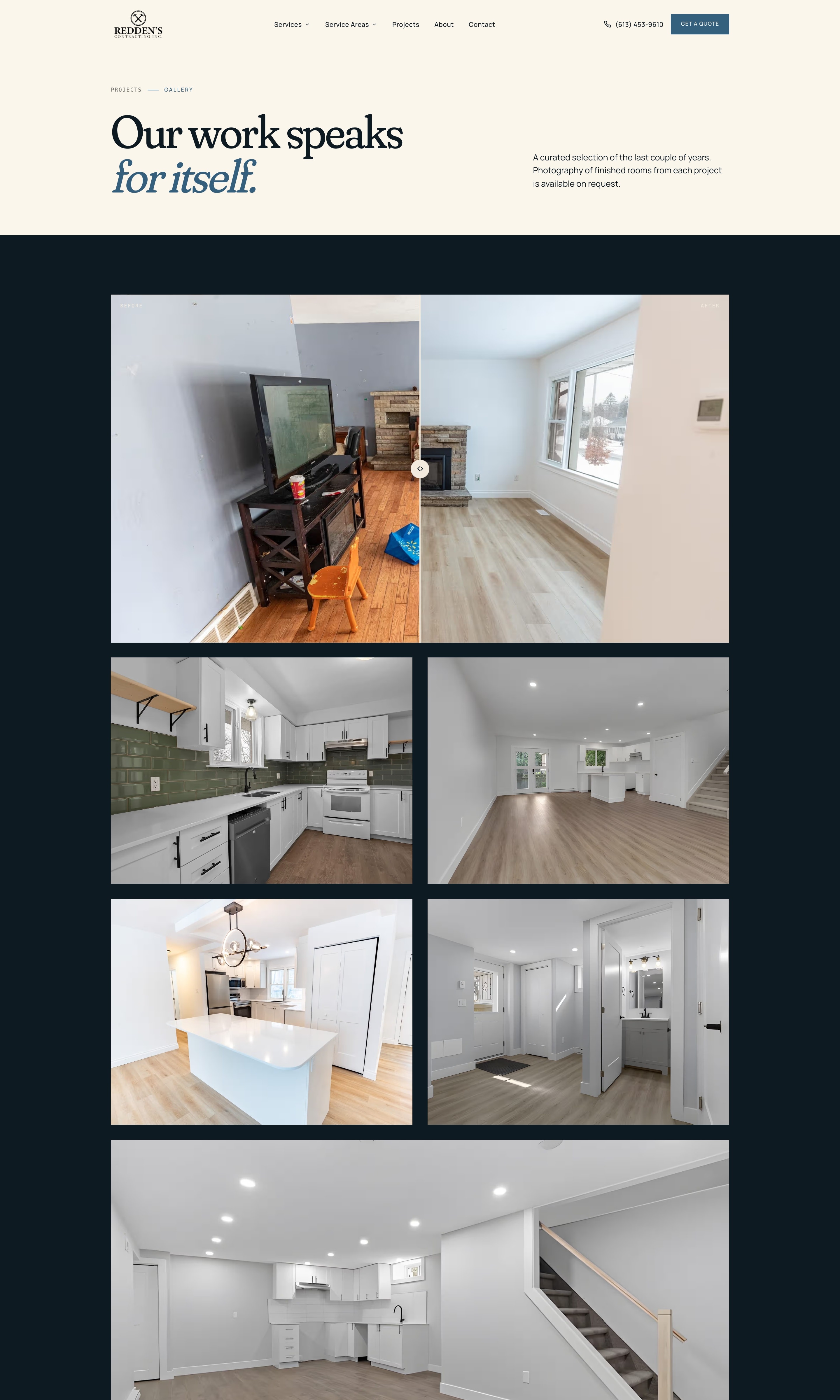 Reddens Contracting projects gallery